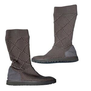 UGG Classic Cardy Argyle Sweater Boots